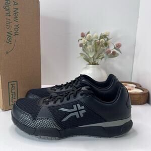 Kuru Quantum 2.0 Walking Comfort Sneaker Jet Black/Slate Gray Men 13 Wide NWB